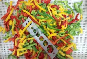 Pipper Cymysg wedi'i Rewi wedi'i Draenio